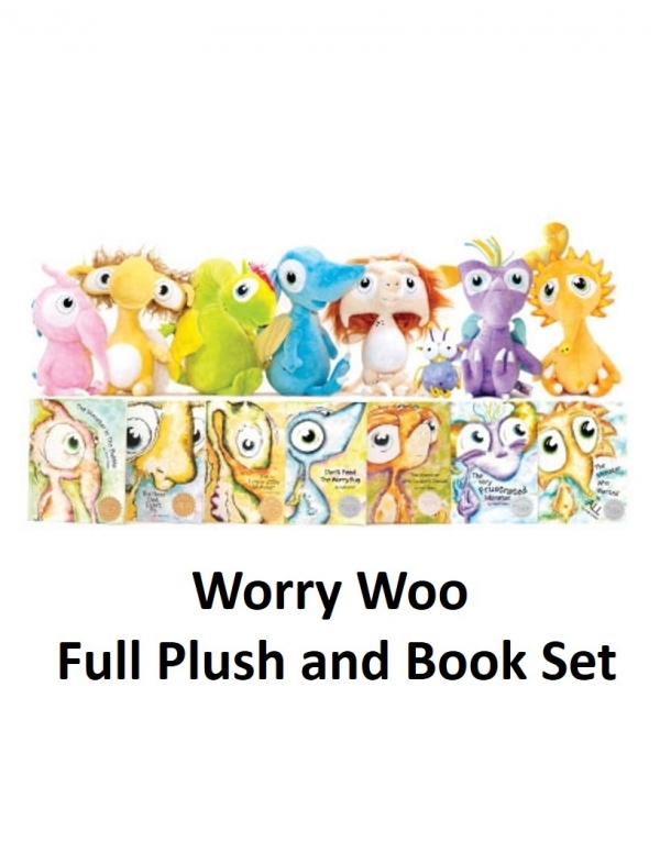 Worry Woo Full Book and Plush Set <b><font color='red'>(Series - Children)</font></b>
